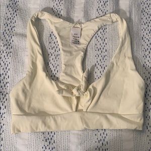 White tie bikini top